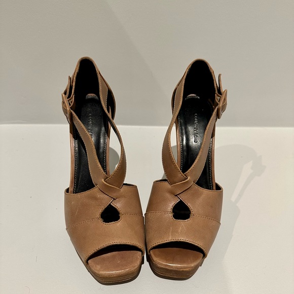 Country Road Tan Stiletto Heels - Size 38 - Picture 4 of 6